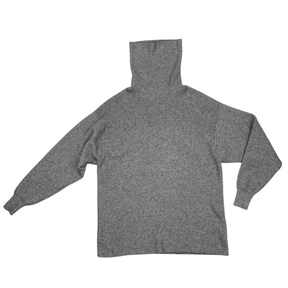 Free People Softly Structured Tunic Sweater XS Dark Grey Long Sleeve Oversized - Picture 11 of 11